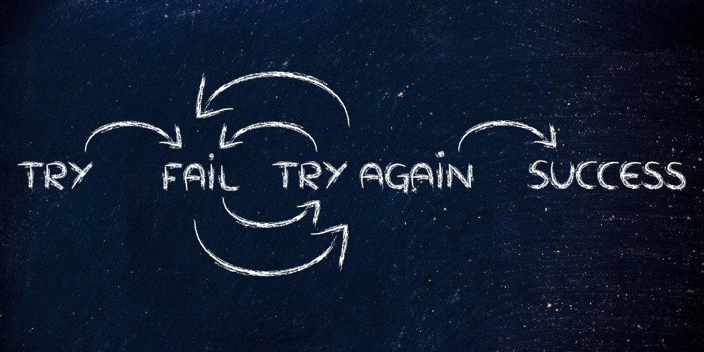 Reflecting on failure as a step towards future success and growth.